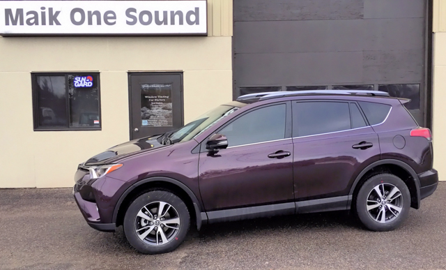 Toyota Rav4 2017 with professional window tint in North Bay